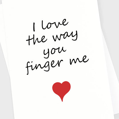 Valentine's Anniversary Card - Finger