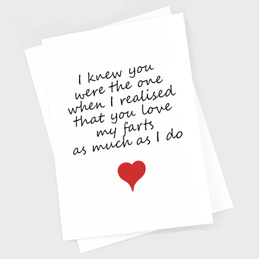 Valentine's Anniversary Card - The One