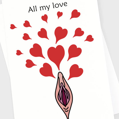 Valentine's Anniversary Card - Hearts