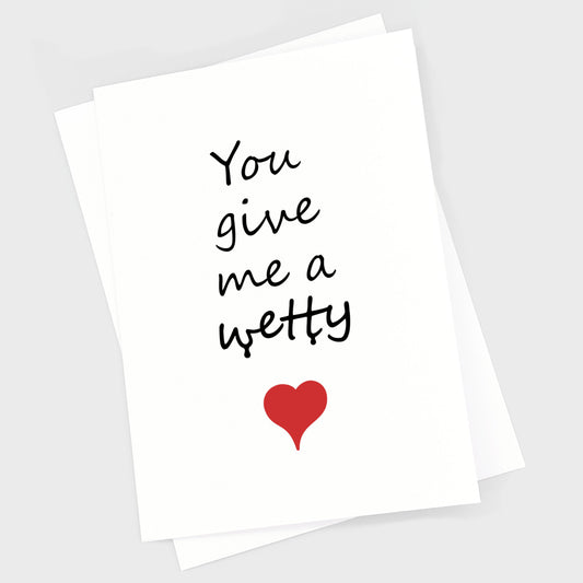 Valentine's Anniversary Card - Wetty