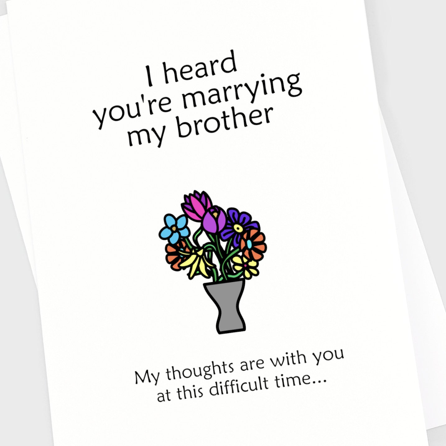 Wedding Card - Marrying My Brother