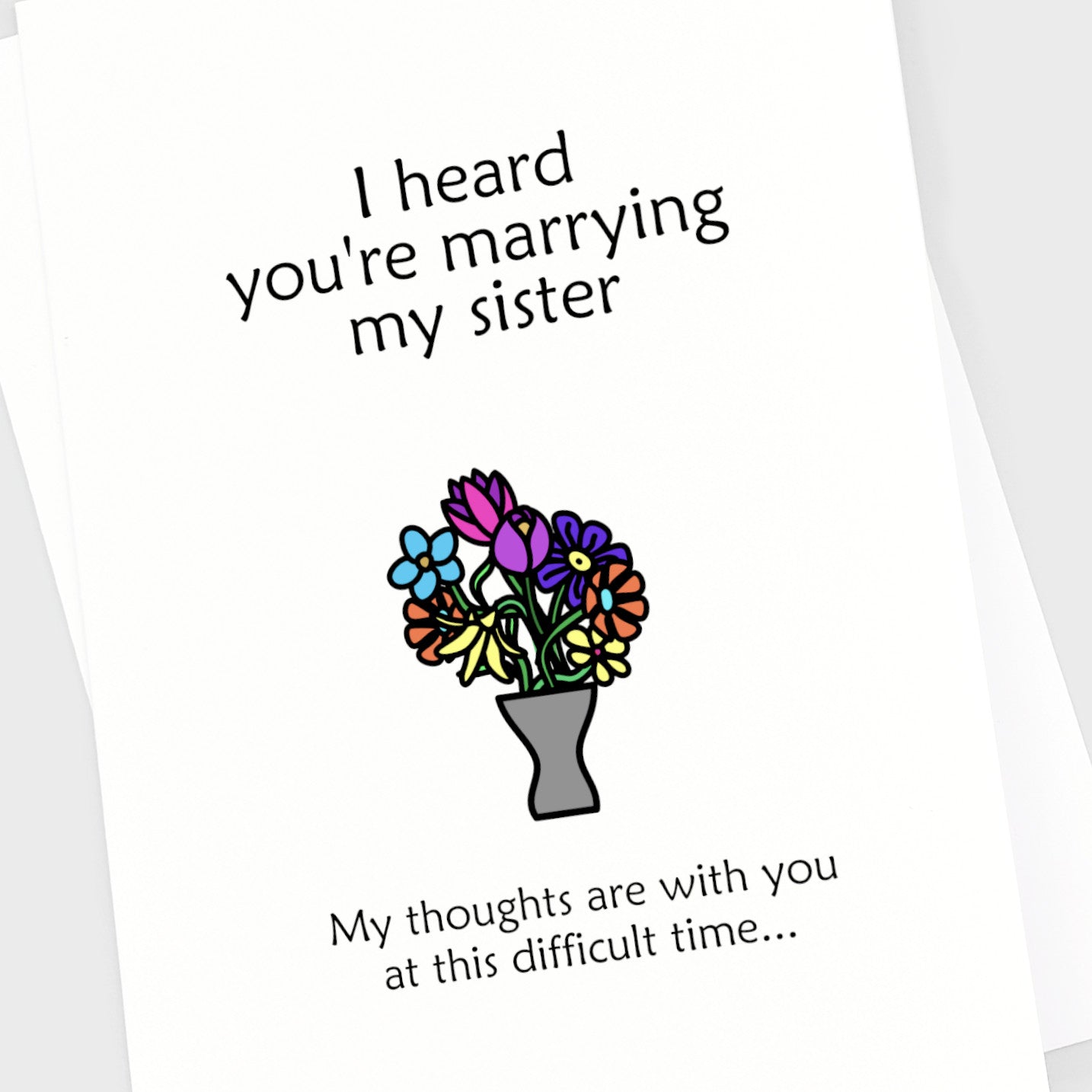 Wedding Card - Marrying My Sister