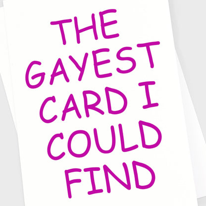 Wedding Card - The Gayest Card