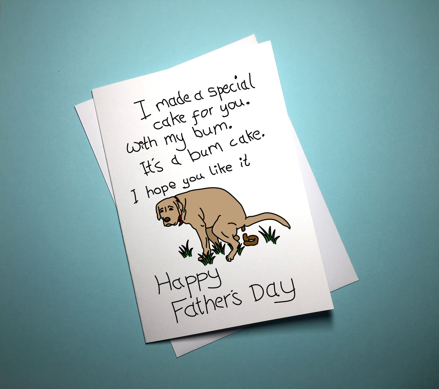 Father's Day Card - Bum Cake