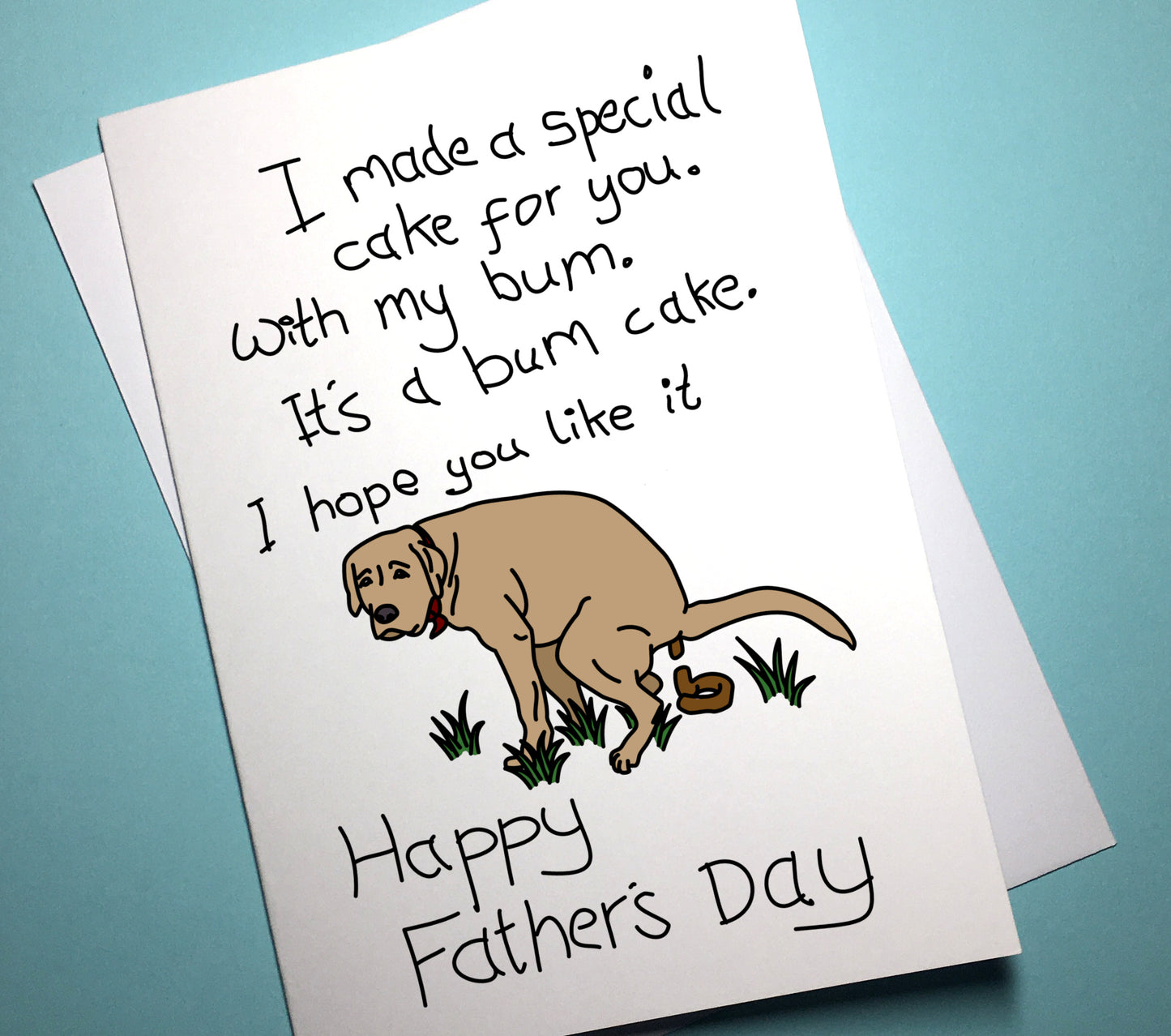 Father's Day Card - Bum Cake