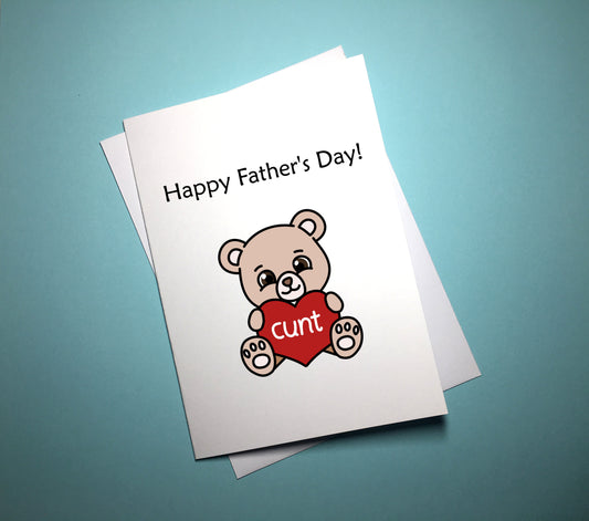 Father's Day Card - Cunt Bear