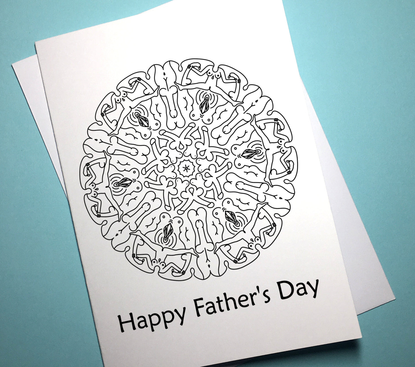 Father's Day Card - Naked Mandala