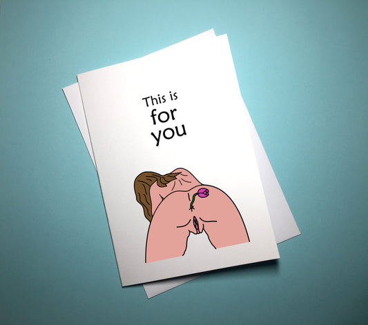 Valentine's Anniversary Card - Flower Girl - Mr. Inappropriate 