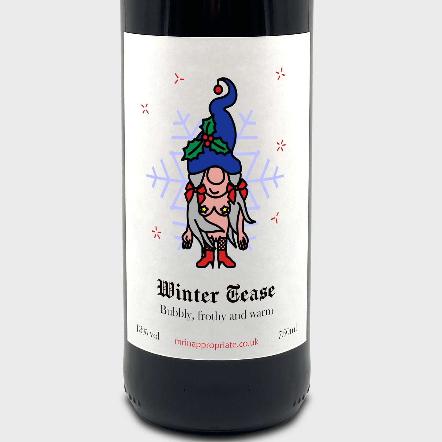 Christmas Wine Labels (x2) - Winter Tease