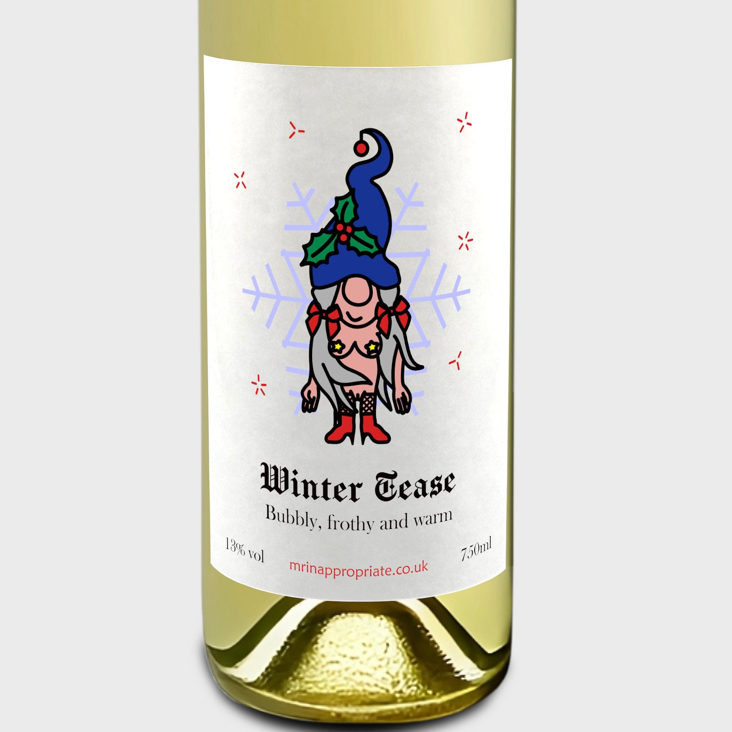 Christmas Wine Labels (x2) - Winter Tease