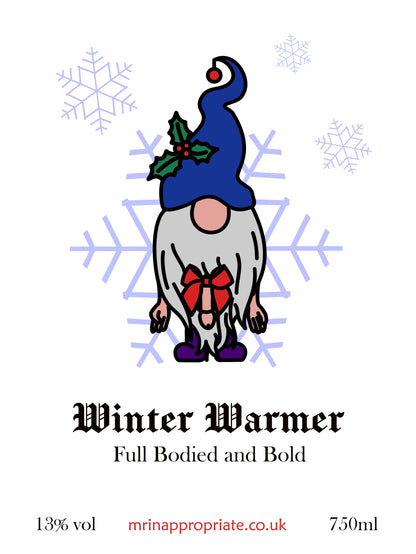 Wine Labels (x2) - Winter Warmer