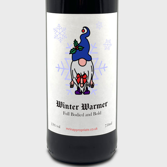 Christmas Wine Labels (x2) - Winter Warmer