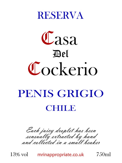 Wine Labels (x2) - Penis Grigio