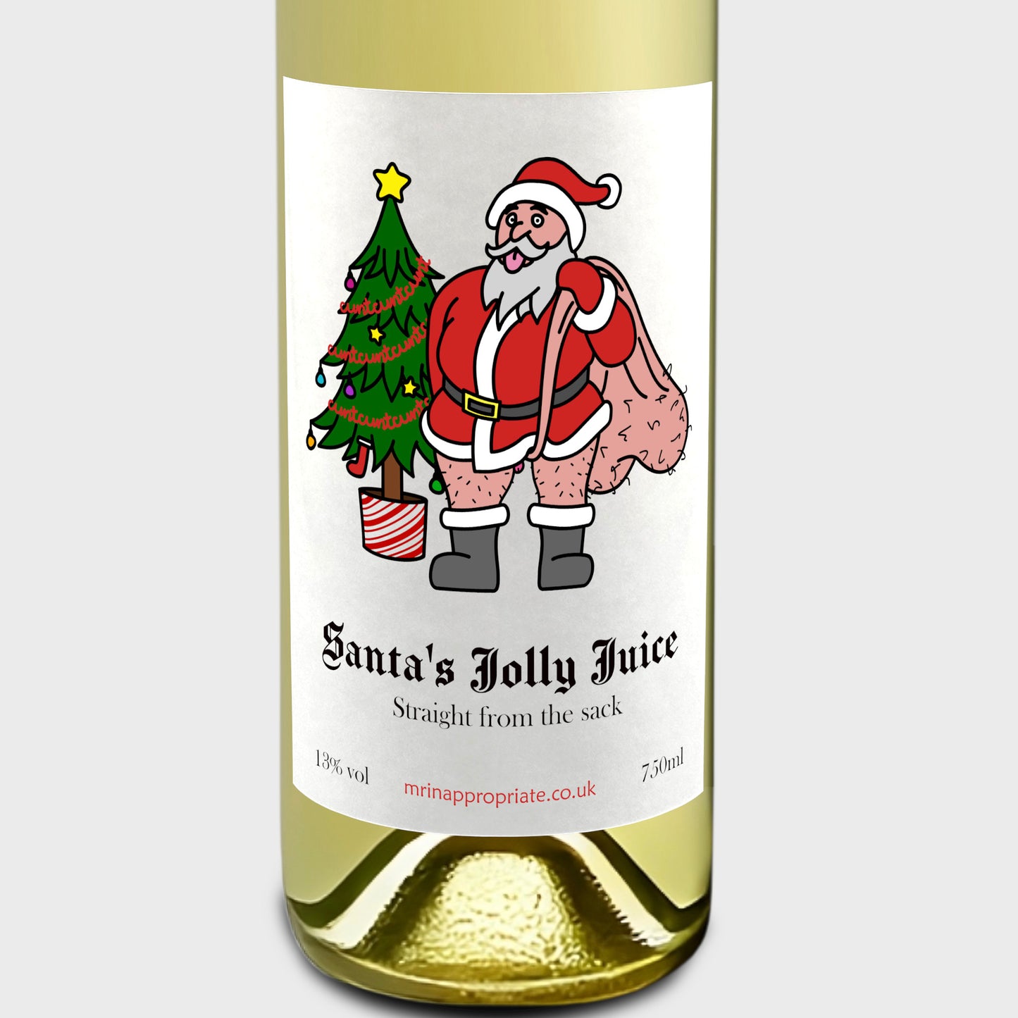 Christmas Wine Labels (x2) - Santa's Jolly Juice