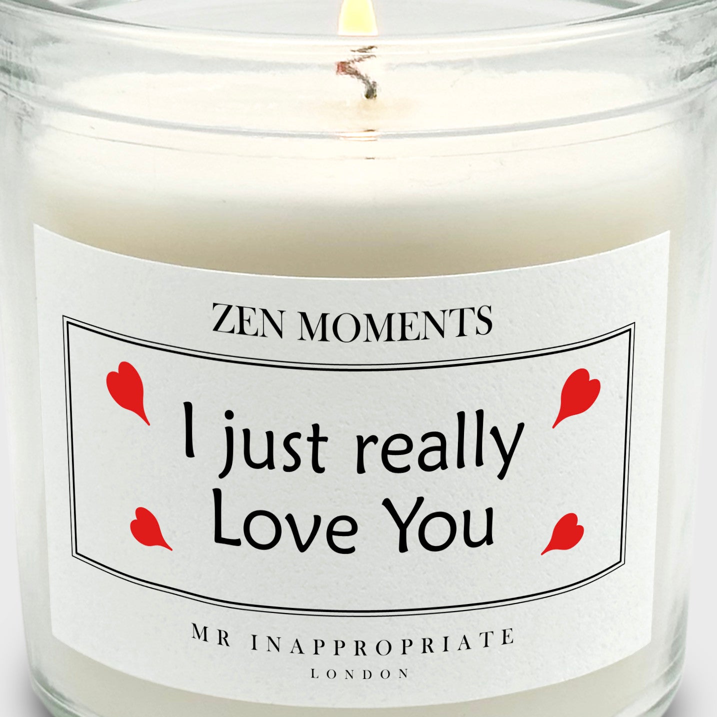 Valentine's Anniversary Medium Candle - I Just Really Love You