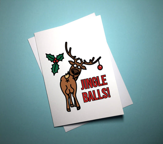 Christmas Card - Jingle Balls - Mr. Inappropriate 