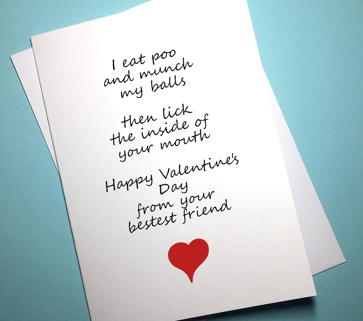 Valentine's Card - I Eat Poo - Mr. Inappropriate 