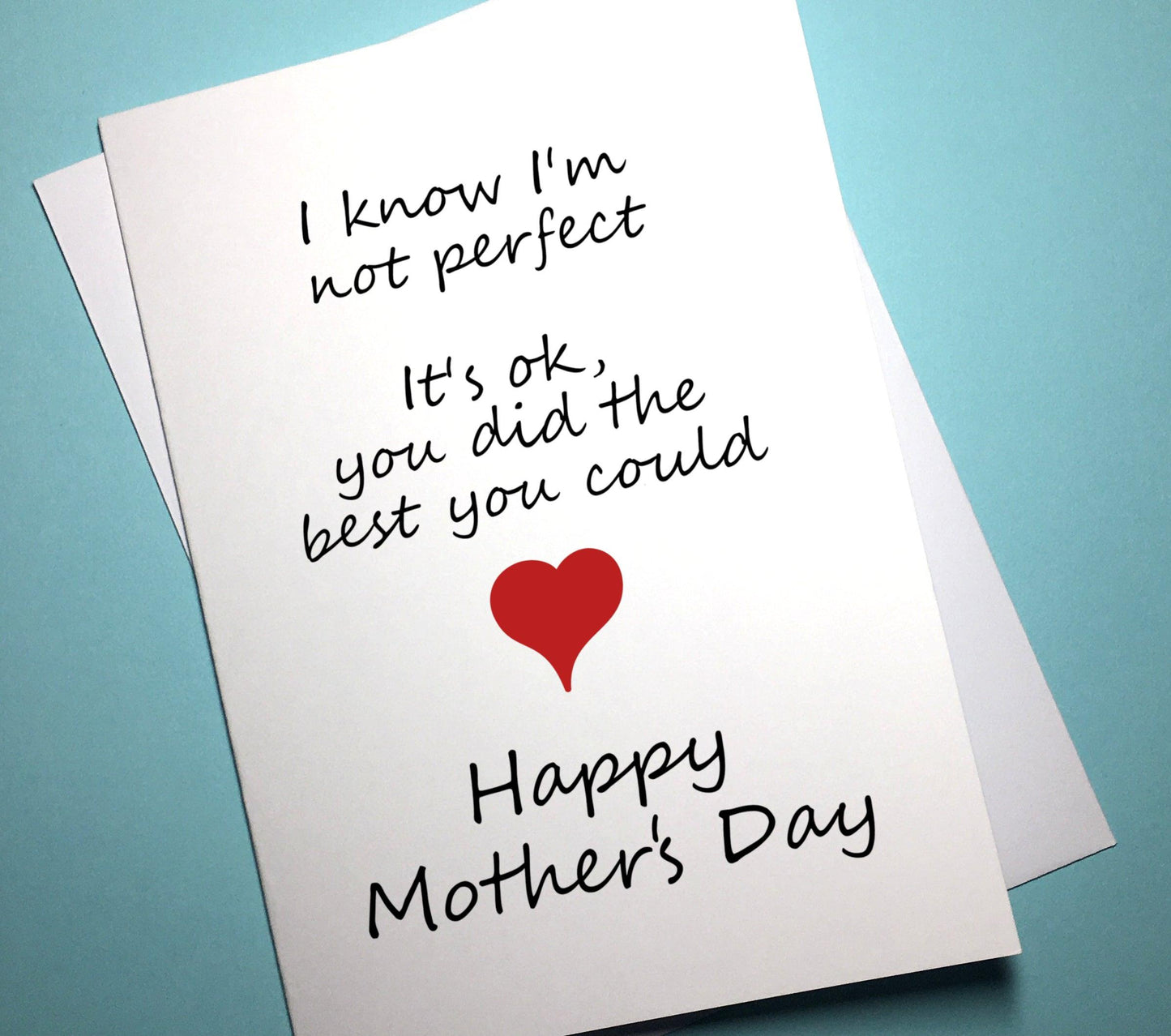 Mother's Day Card - Not Perfect - Mr. Inappropriate 