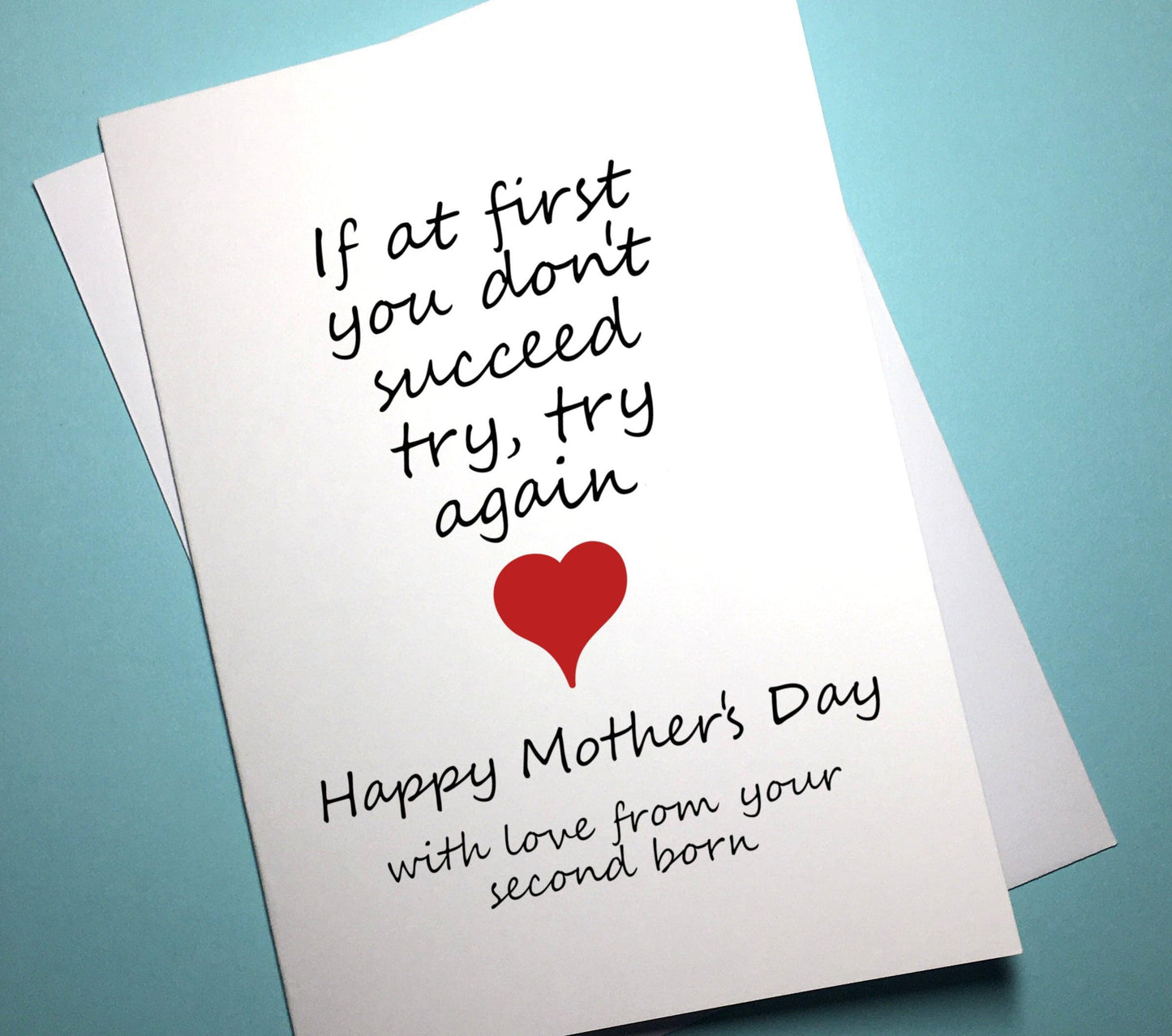 Mother's Day Card - If At First - Mr. Inappropriate 