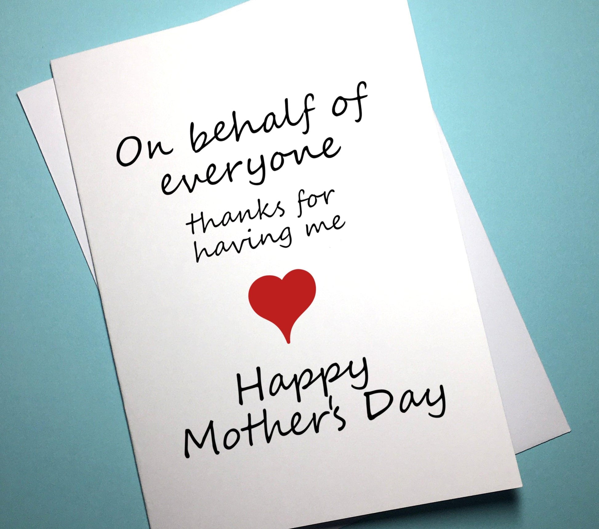 Mother's Day Card - On Behalf Of - Mr. Inappropriate 