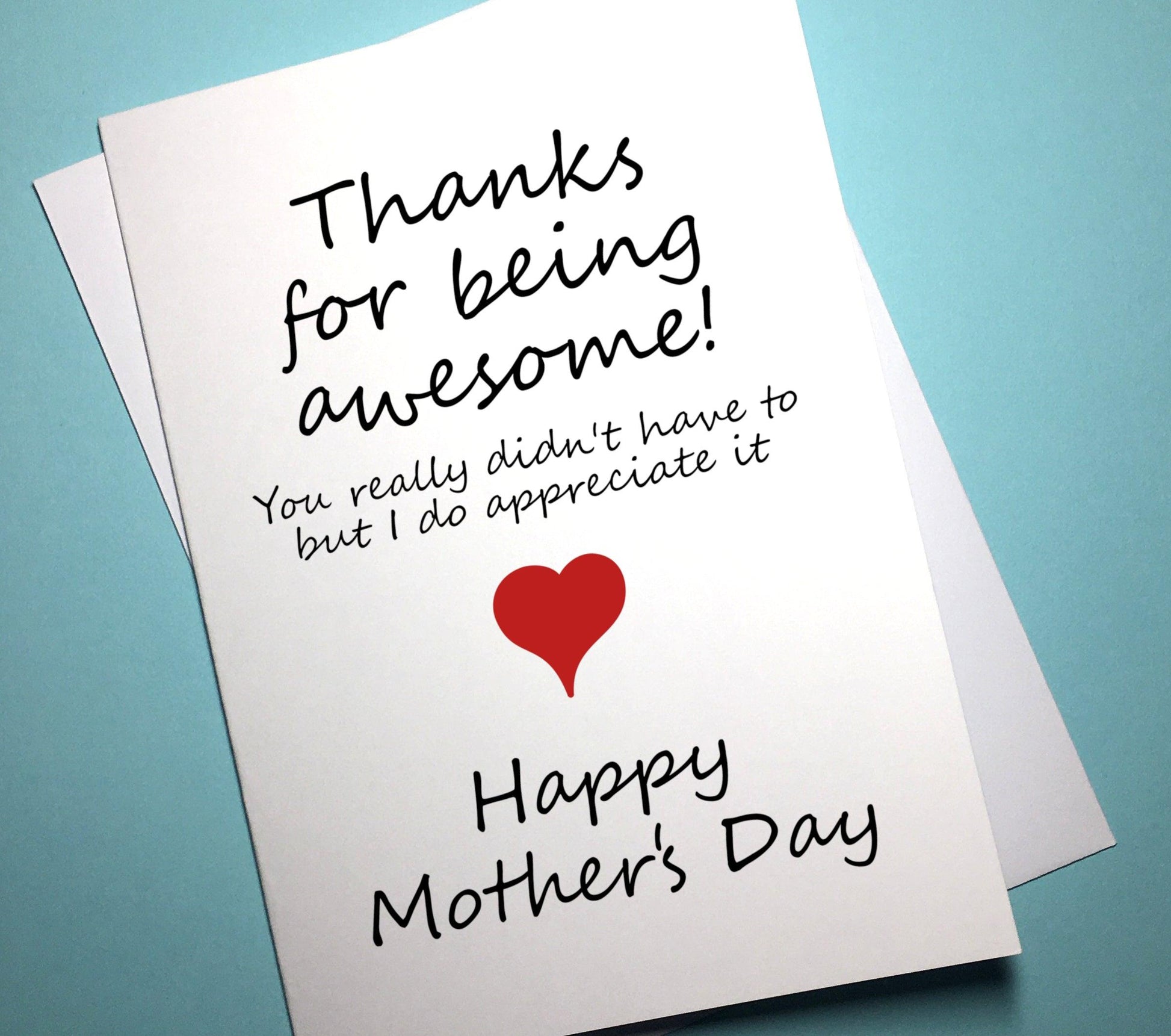 Mother's Day Card - Thanks - Mr. Inappropriate 