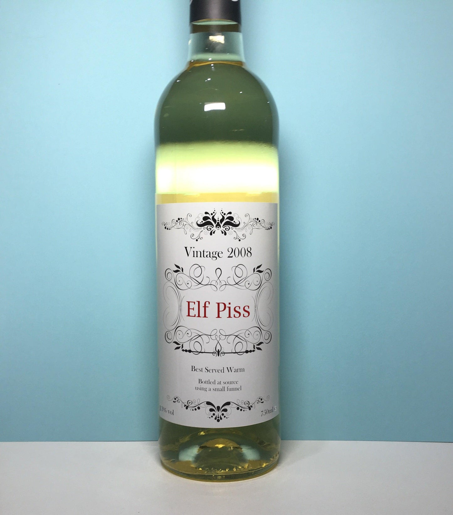 Wine Labels (x2) - Elf Piss - Mr. Inappropriate 