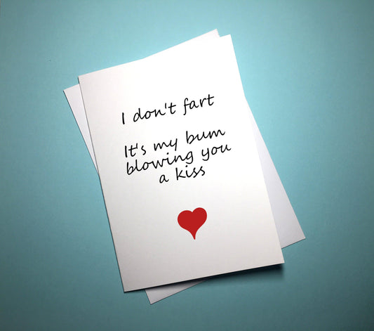 Valentine's Anniversary Card - Fart - Mr. Inappropriate 