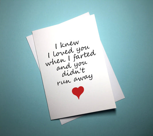 Valentine's Anniversary Card - I Knew - Mr. Inappropriate 