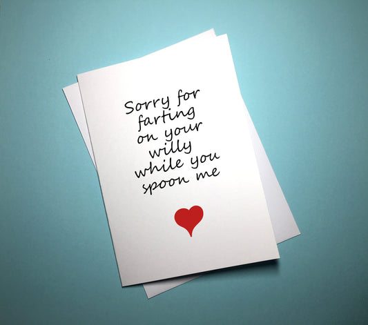 Valentine's Anniversary Card - Farting Willy - Mr. Inappropriate 