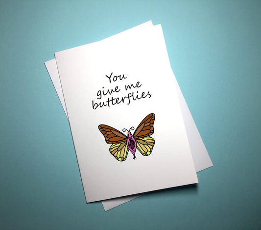 Valentine's Anniversary Card - Butterflies - Mr. Inappropriate 