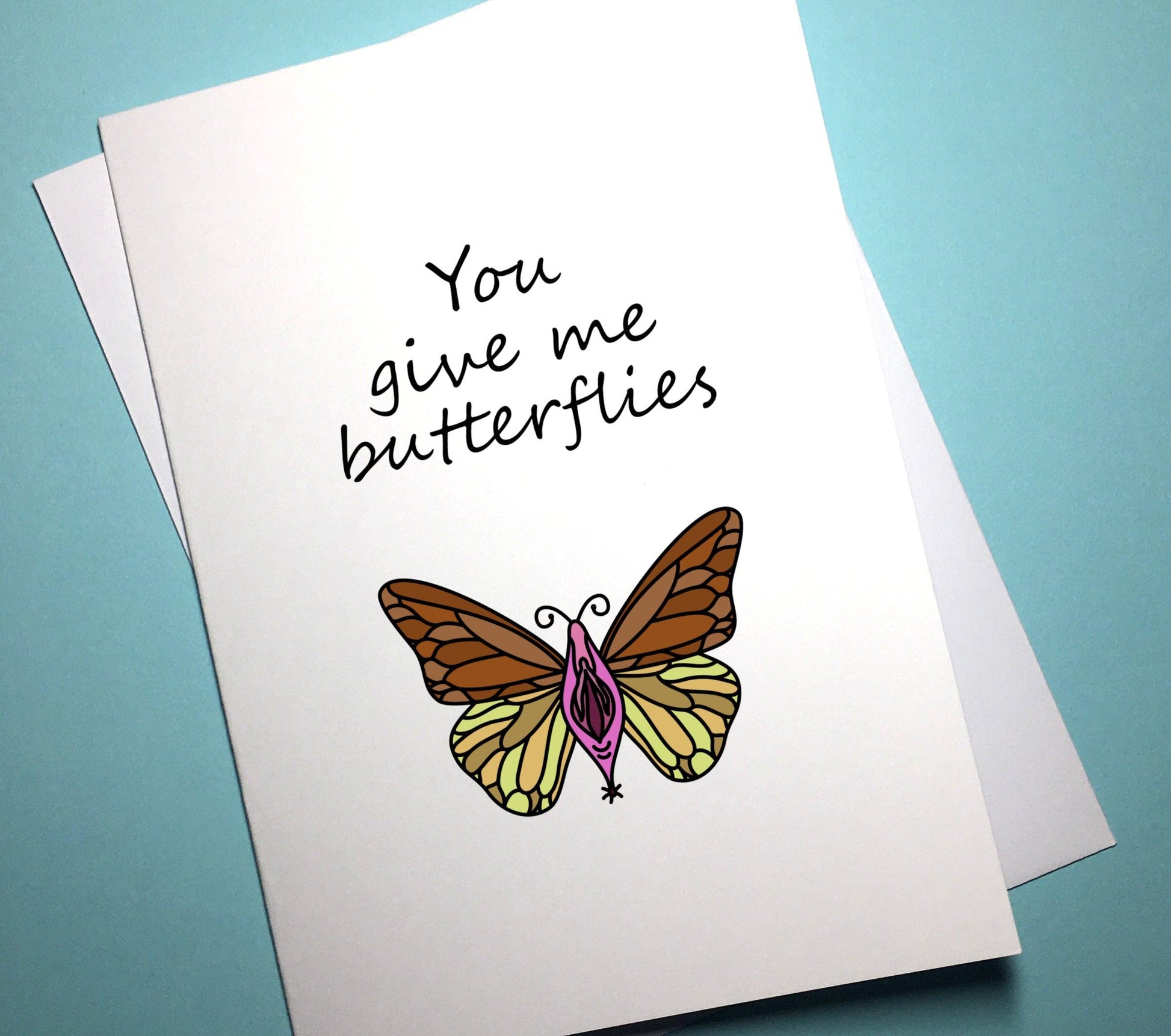 Valentine's Anniversary Card - Butterflies - Mr. Inappropriate 