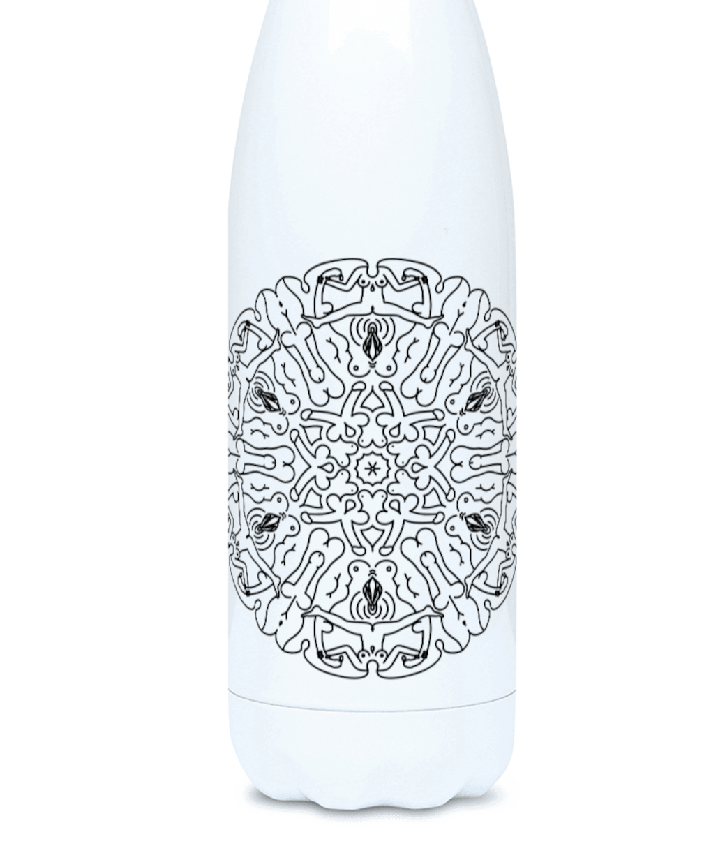 Water Bottle - Mandala - Mr. Inappropriate 