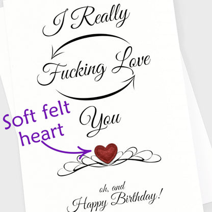 Birthday Card - Fucking Love You