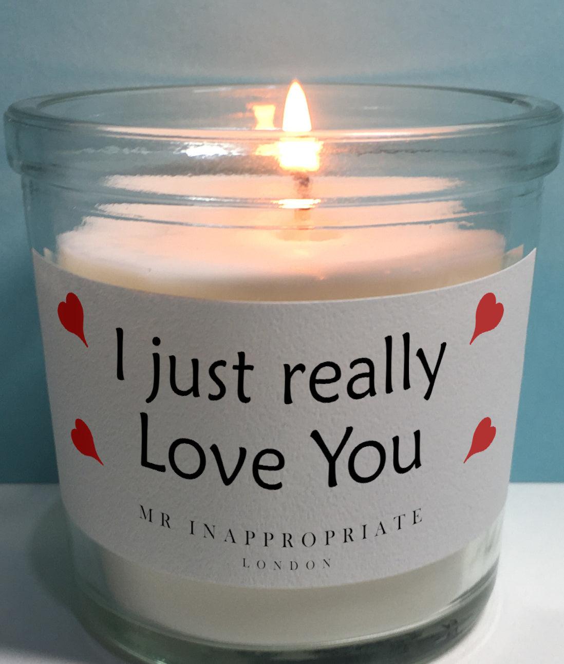Valentine's Anniversary Candle - Love You - Mr. Inappropriate 
