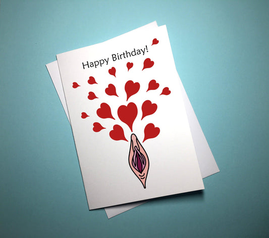 Birthday Card - Hearts - Mr. Inappropriate 