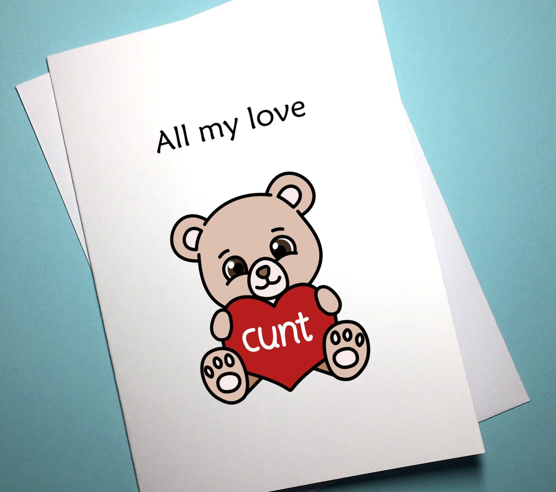 Valentine's Anniversary Card - Bear - Mr. Inappropriate 