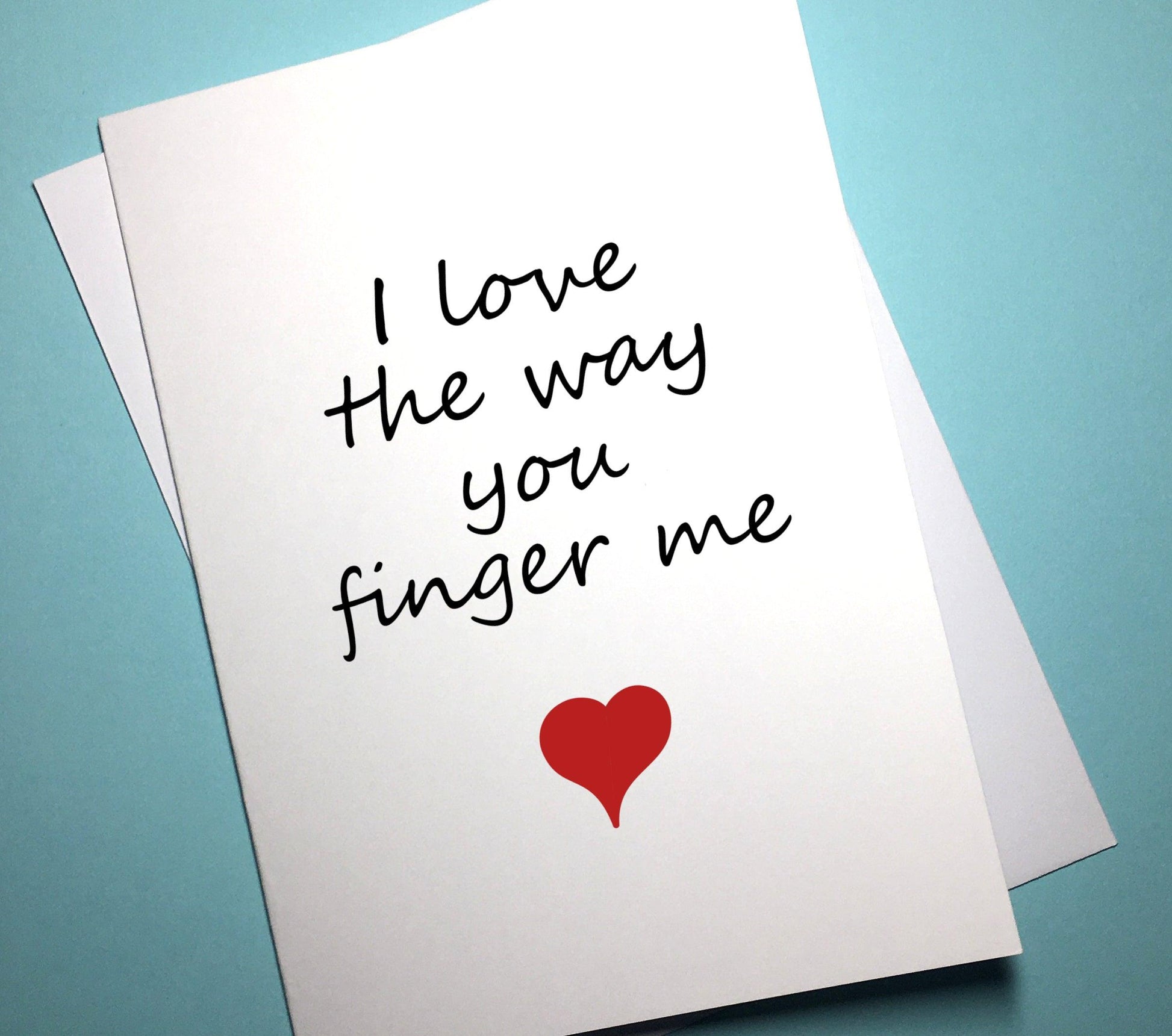 Valentine's Anniversary Card - Finger - Mr. Inappropriate 