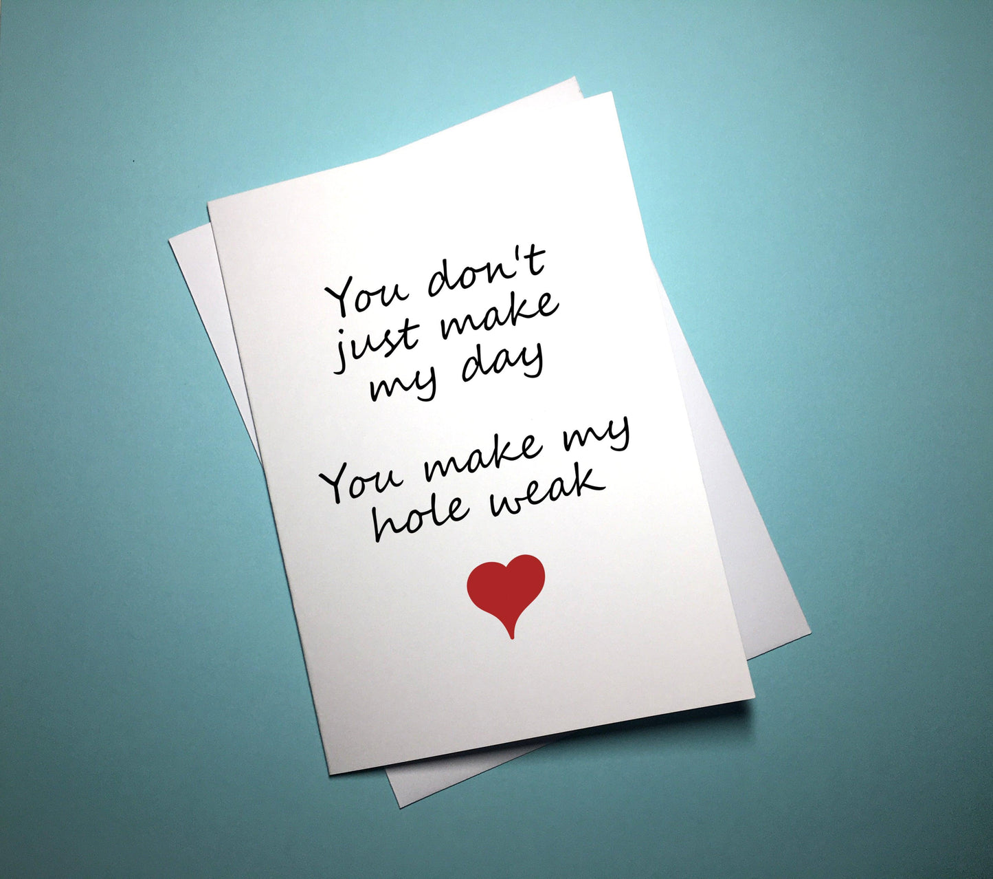 Valentine's Anniversary Card - Hole - Mr. Inappropriate 