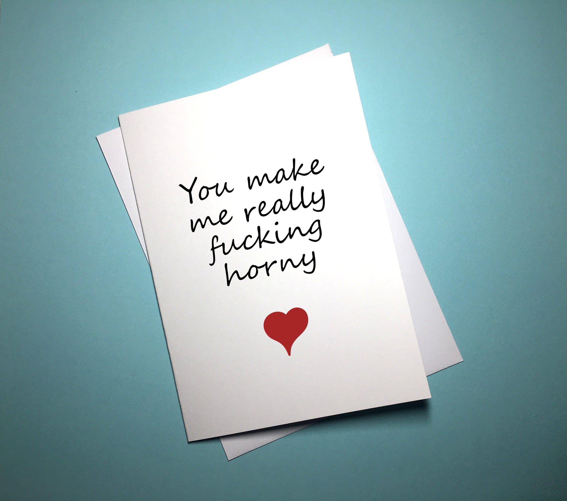 Valentine's Anniversary Card - Horny - Mr. Inappropriate 
