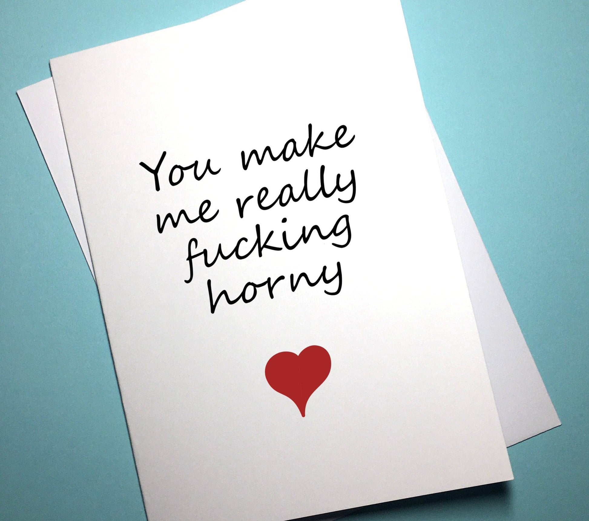 Valentine's Anniversary Card - Horny - Mr. Inappropriate 