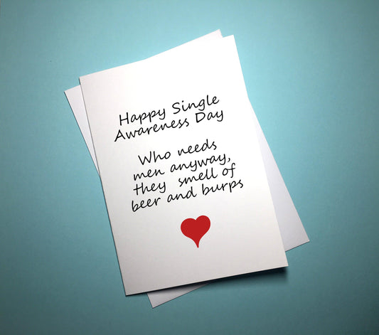 Valentine's Card - Single Awareness - Mr. Inappropriate 