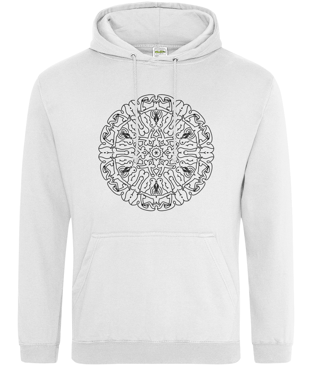 Hoodie - Naked Mandala - Mr. Inappropriate 